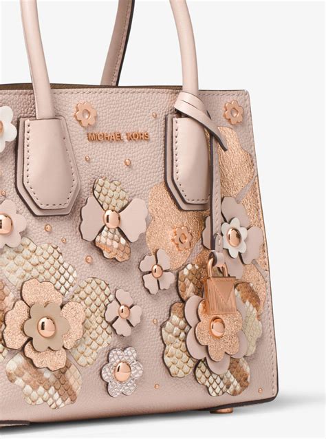 michael kors mercer floral|Michael Kors Mercer Floral Embellished Leather .